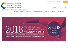 Tablet Screenshot of nursingscience.org